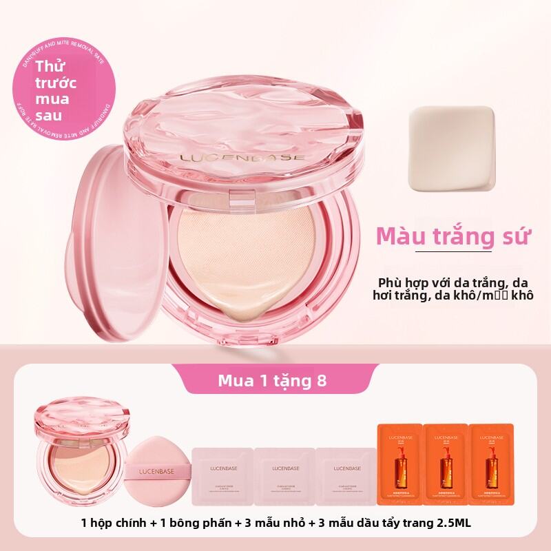 Lucenbase | Kem Nền Dưỡng Ẩm Kiềm Dầu Lâu Trôi Chống Nắng BB Cushion