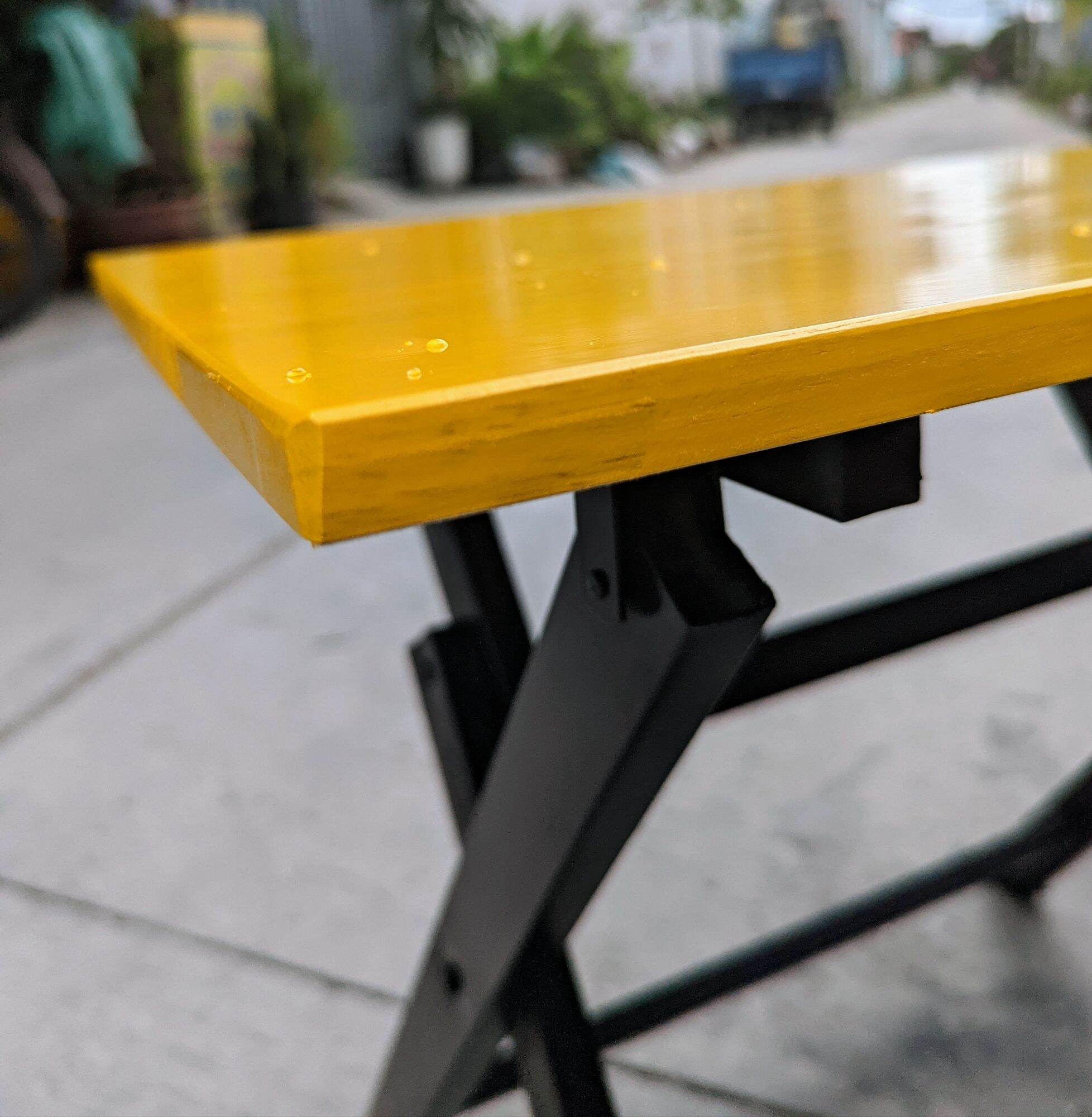 BÀN XẾP GỖ CAO SU CHÂN VUÔNG ( 40*60*52cm )