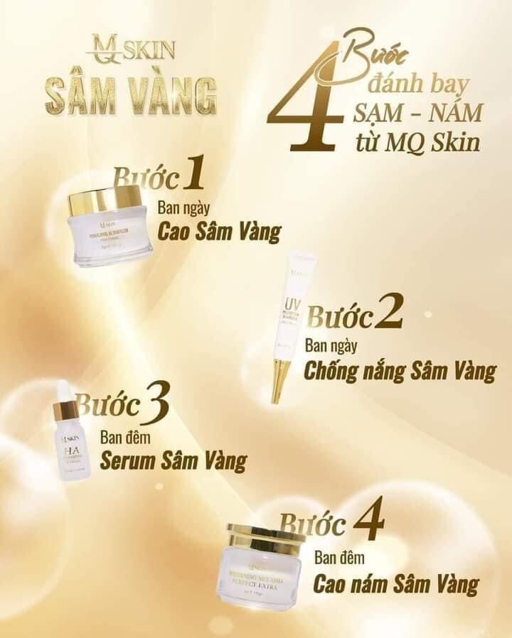 (CÓ THẺ CÀO) COMBO KEM FACE CAO NÁM SÂM VÀNG MQ SKIN