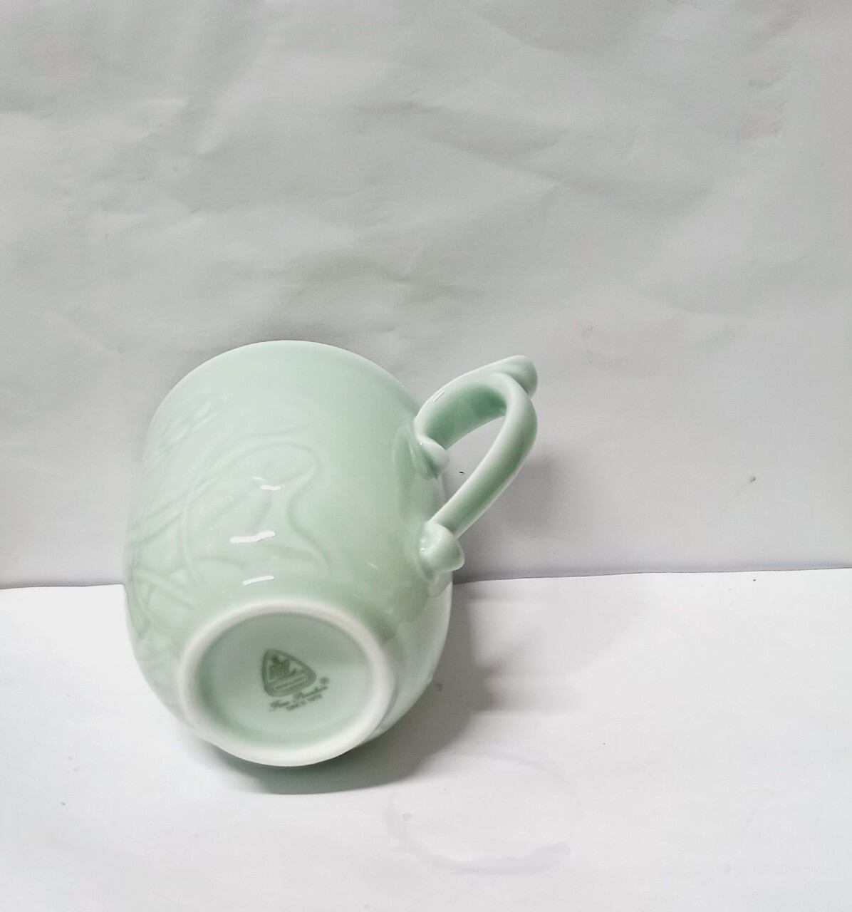 Ly sứ mẫu đơn Sen Xanh - gốm sứ Minh Long