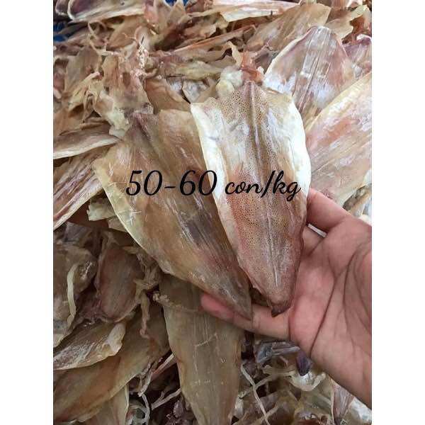 Khô mực ống, lá Cà Mau bịch 26-30con/500gram