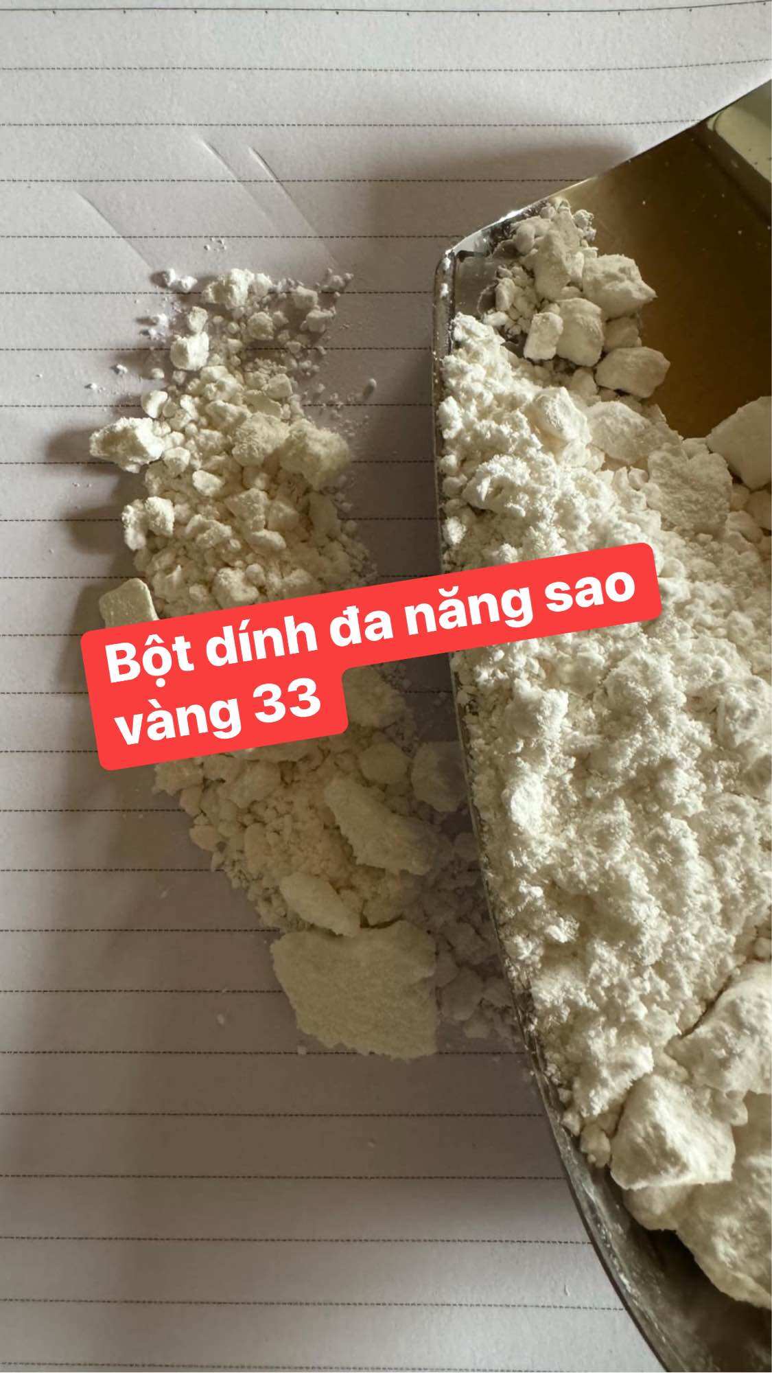 1000g Bột dính đa năng sao vàng 33