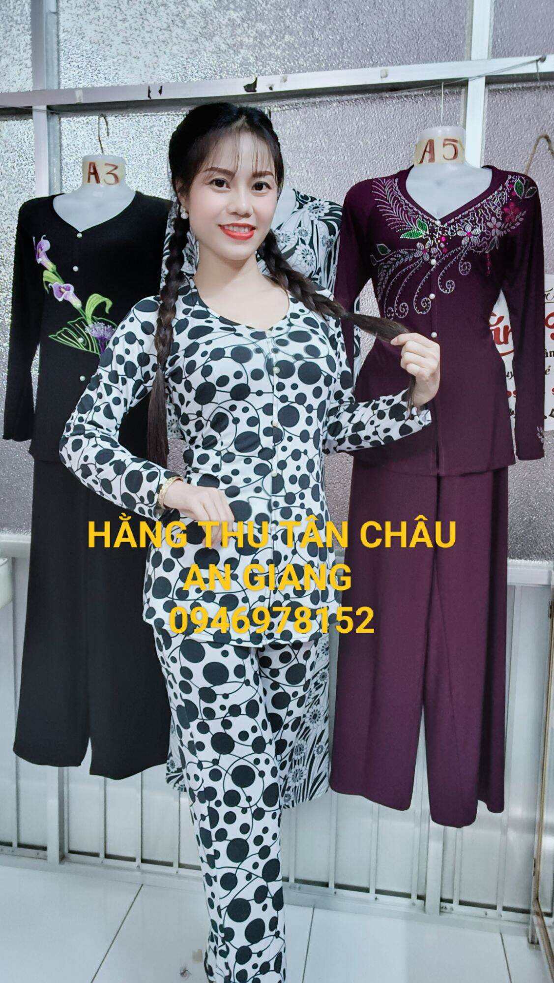 Bộ bà ba bông ống nhỏ