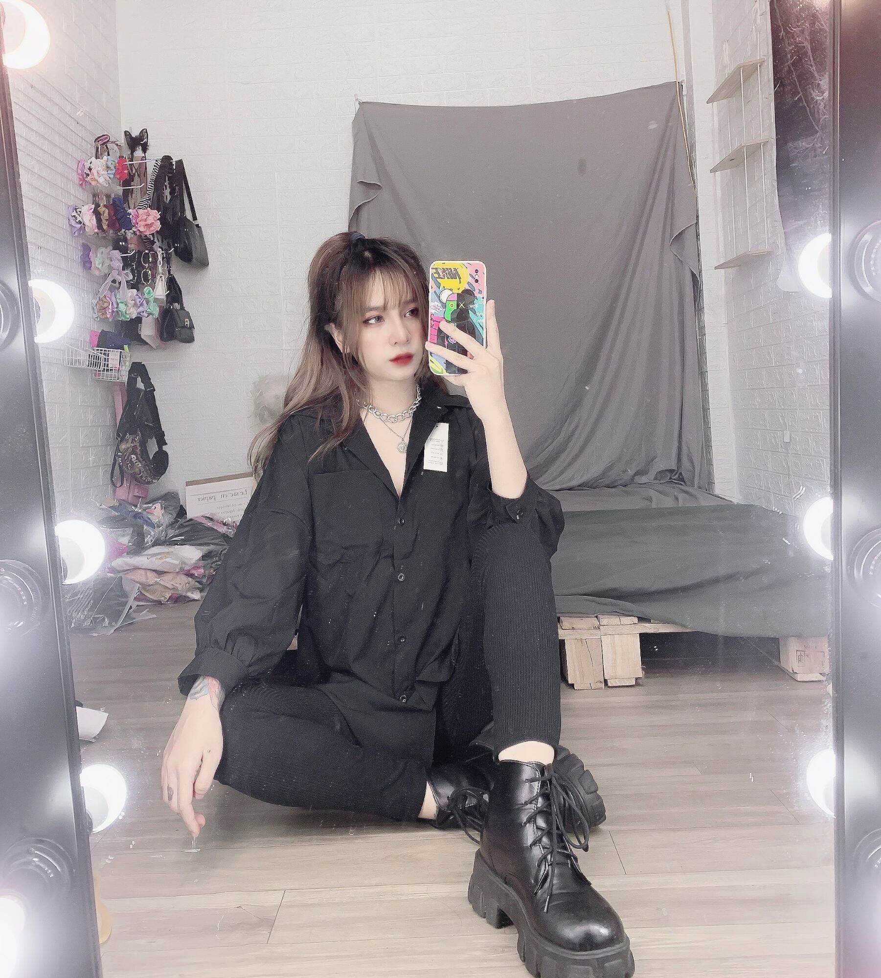 sét sơmi chất vải lụa
