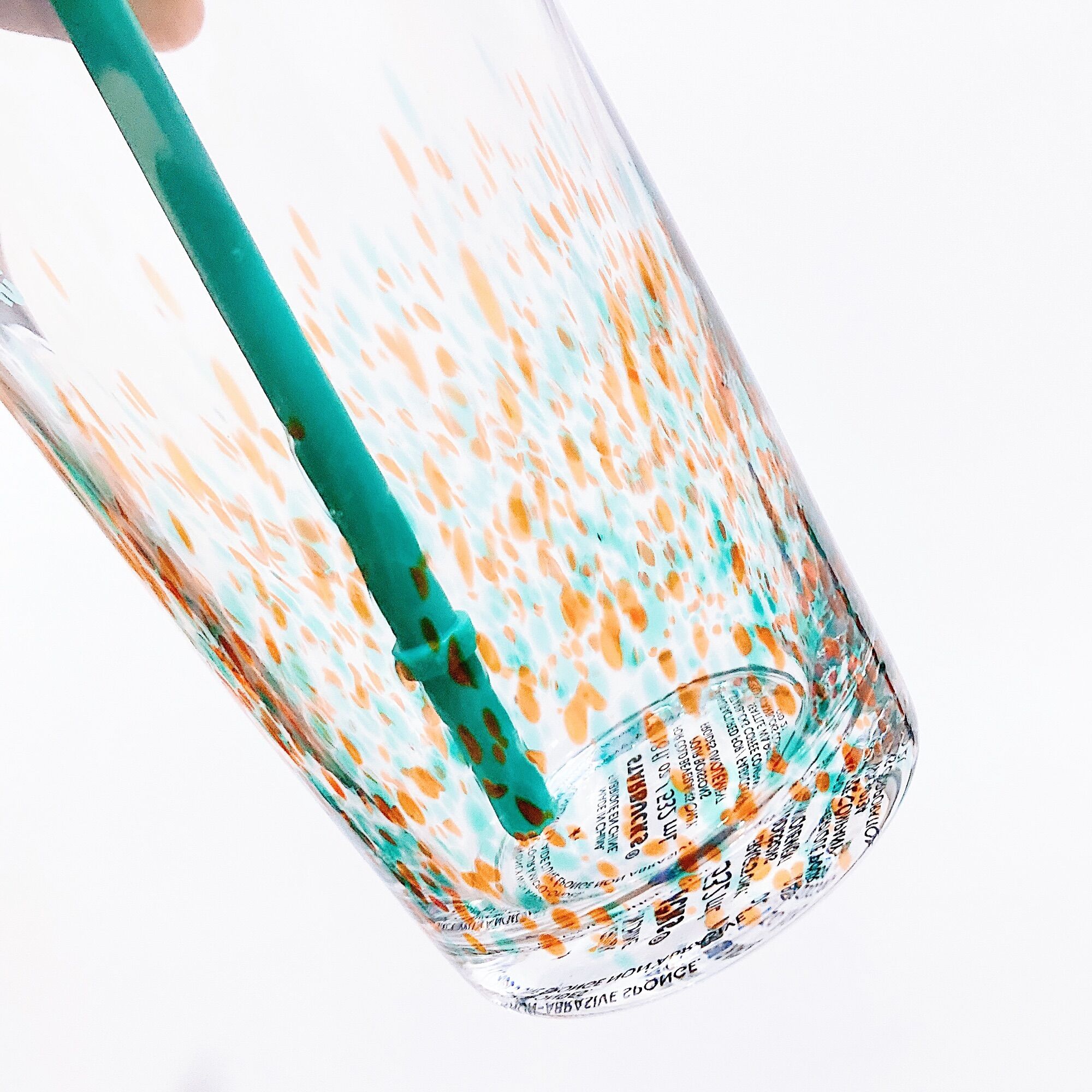 [STARBUCKS US] - LY THUỶ TINH SPRING 2022 CONFETTI DOT GLASS COLD CUP 16oz