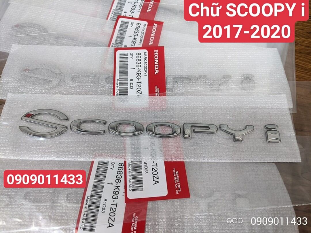 Tem scoopy i 2017-2020 - tem chữ scoopy i