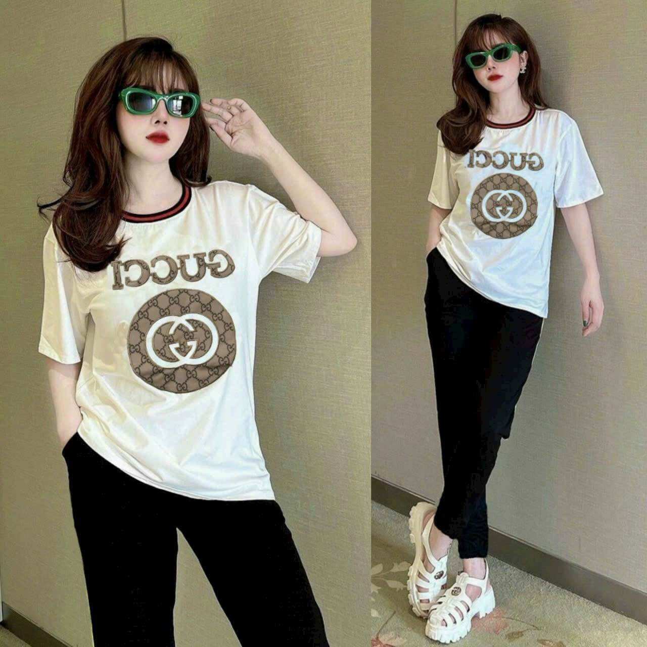 SÉT BỘ DÀI THUN COTTON THÊU LO GO CAO CẤP