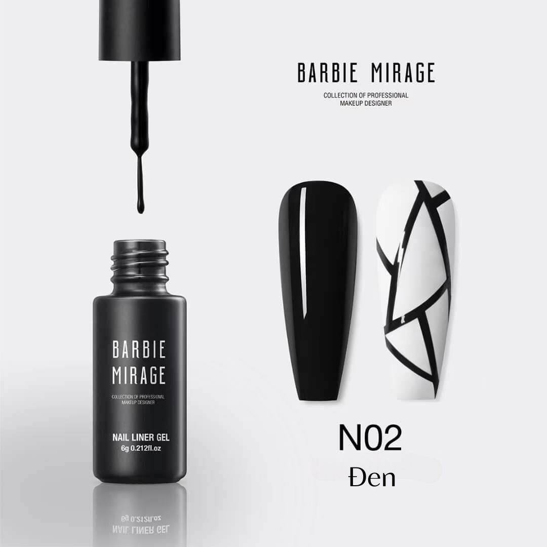 Gel vẽ cọ nét Barbie Mirage cao cấp lẻ chai
