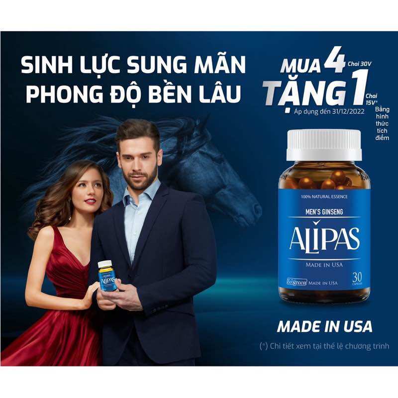  Sâm Alipas - tăng cường sinh lực phái mạnh 
