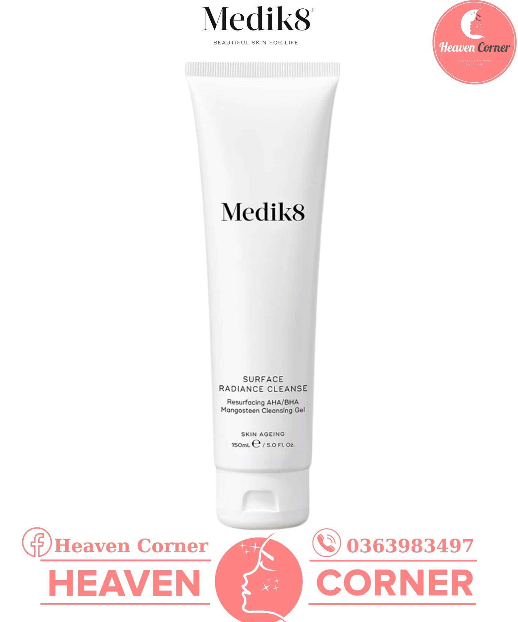 Sữa Rửa Mặt Medik8 Surface Radiance Cleanse 150ml