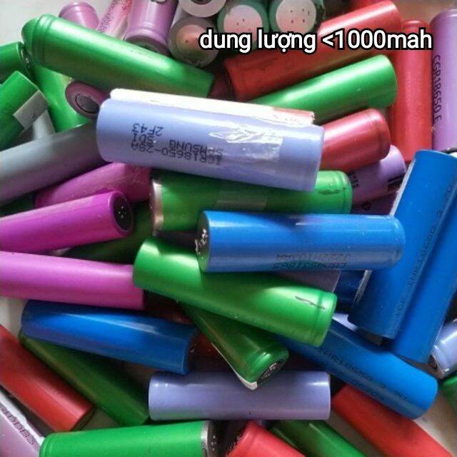 Combo 2 pin 18650 dung lượng dưới 1000mah