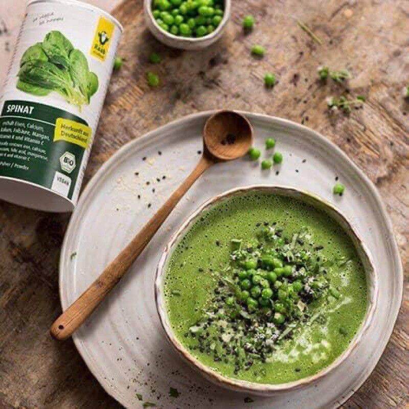Bột cải bó xôi (rau chân vịt) hữu cơ Raab 210gr - Spinach (Đức)