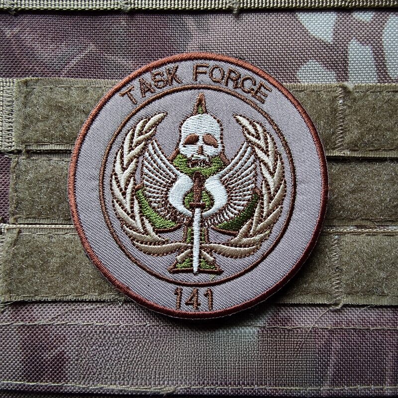 141 Special Forces Military Morale Patch Arm Badge Army Fan Magic Stick Tactical Backpack Accessories Male Female Universal