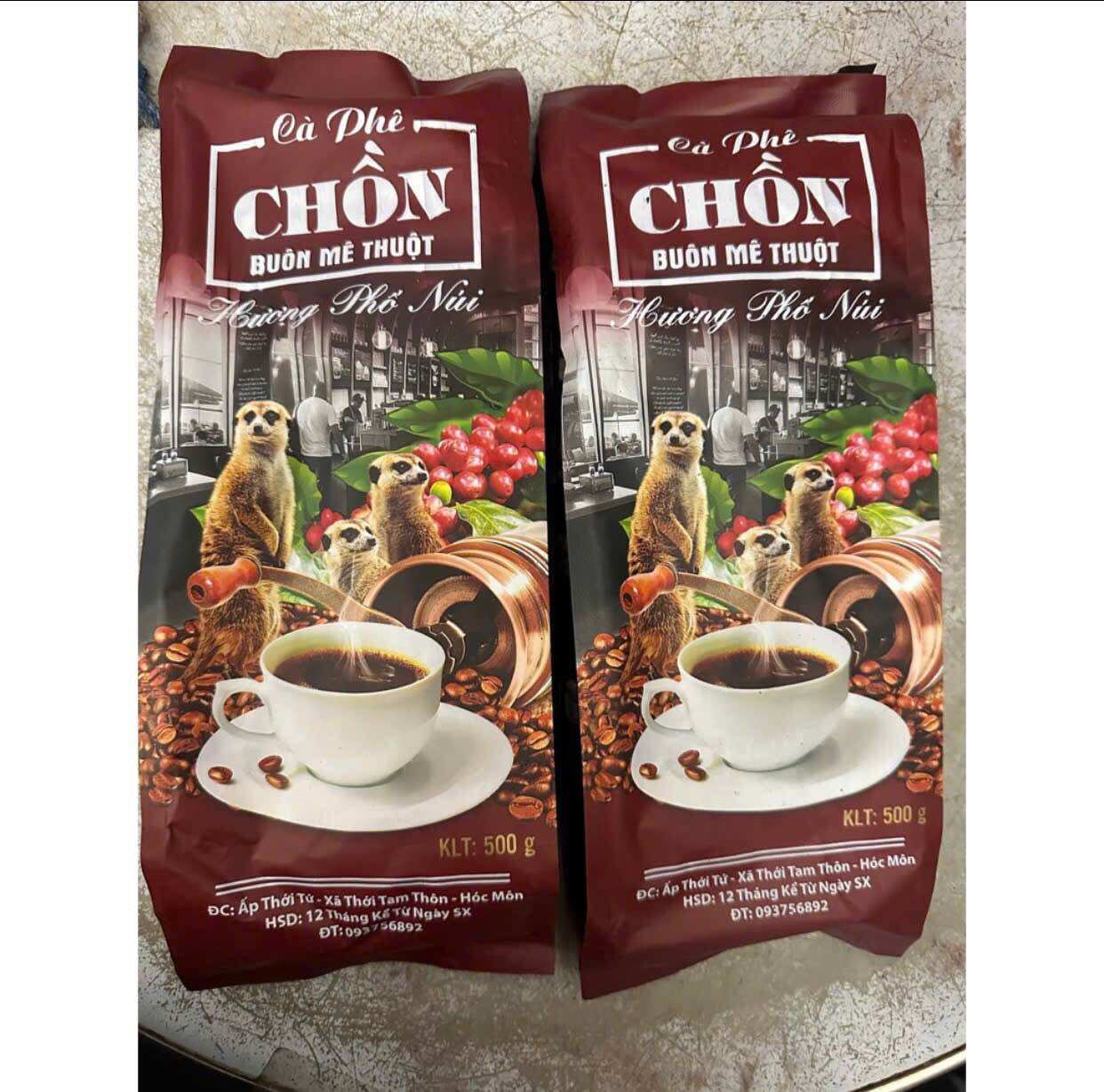 COMBO 6 CÀ PHÊ CHỒN BAN MÊ - UỐNG LÀ MÊ ( CHỒN NÂU ) BỘT PHA PHIN
