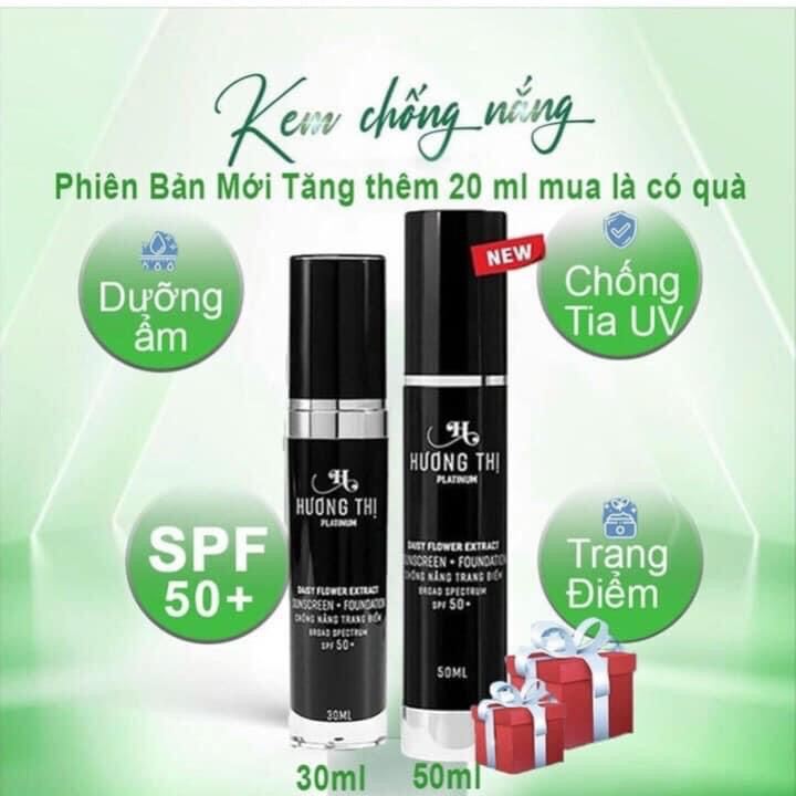 Kem Chống Nắng Hương Thị 50ml SPF 50+ - Hương Thị Platinum