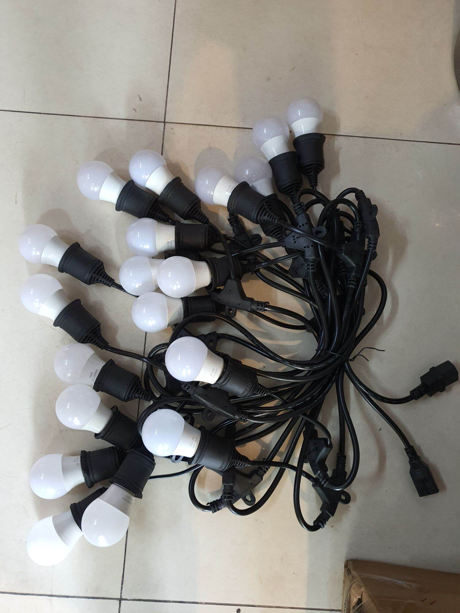 Combo 20 bóng led 3w kín