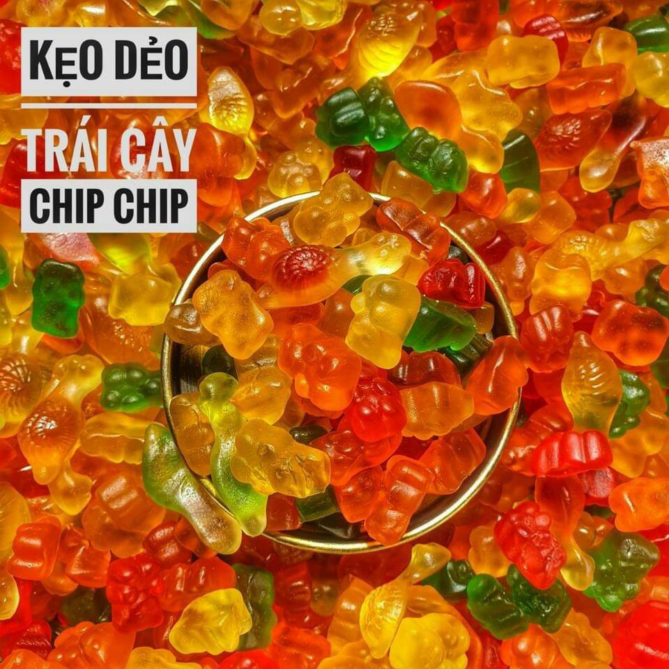 Kẹo dẻo chip chip trái cây