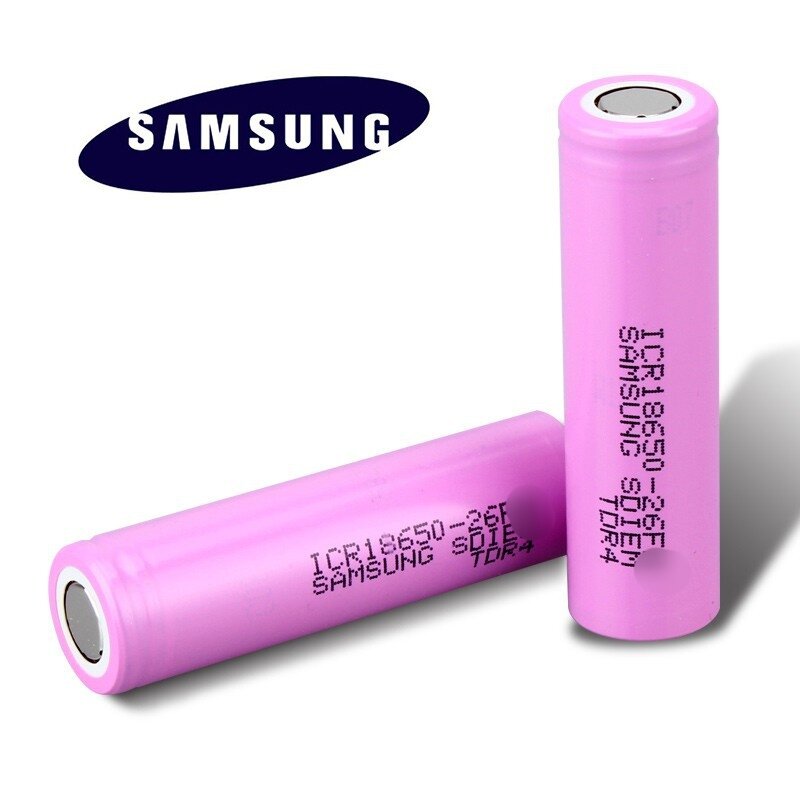 Pin xịn 18650 samsung 26f pin mới chínhhãng 100% - loại đầu 3 cạnh xịn loại nội trở thấp xả 5c