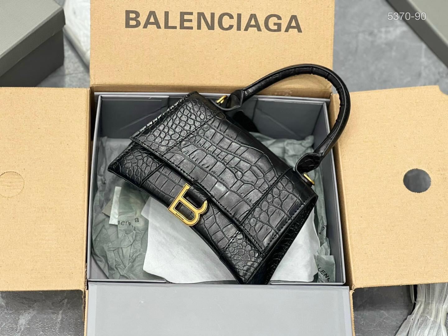Túi Balenciaga Hourglass Croc XS Bag  Centimetvn