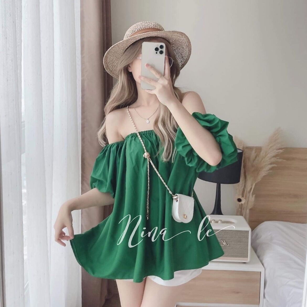 Áo kiểu giấu quần rớt tay b19