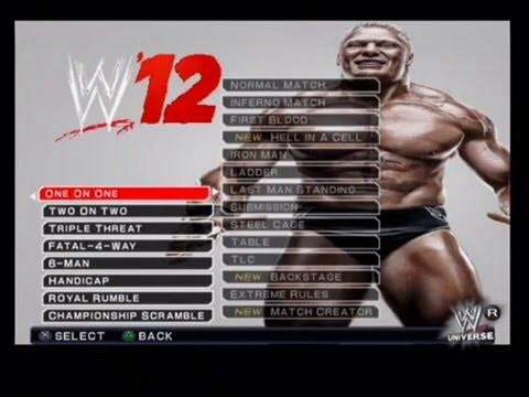đĩa game ps2 wwe 2k12 ( 2012 )