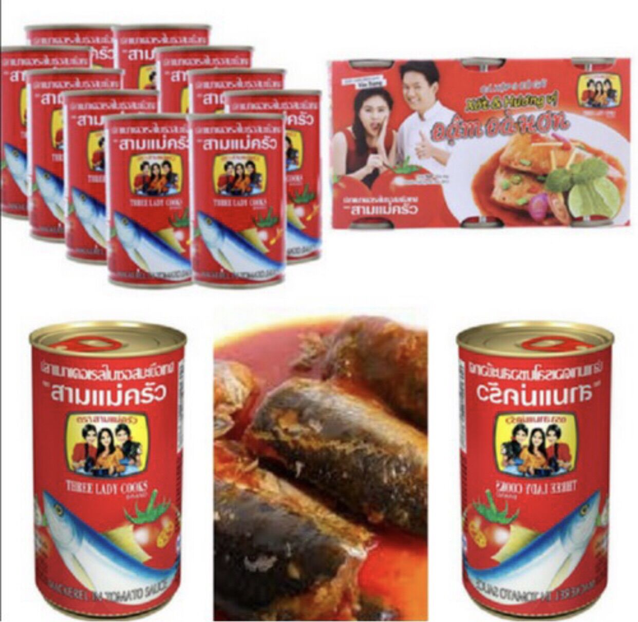 Combo 4 Hộp Cá 3 Cô Gái 155g