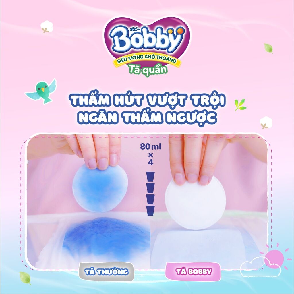 [Date 2026] Tã bỉm quần Bobby M 120 miếng, M120