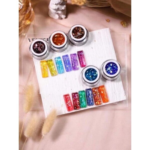 Set gel hổ phách 6 màu