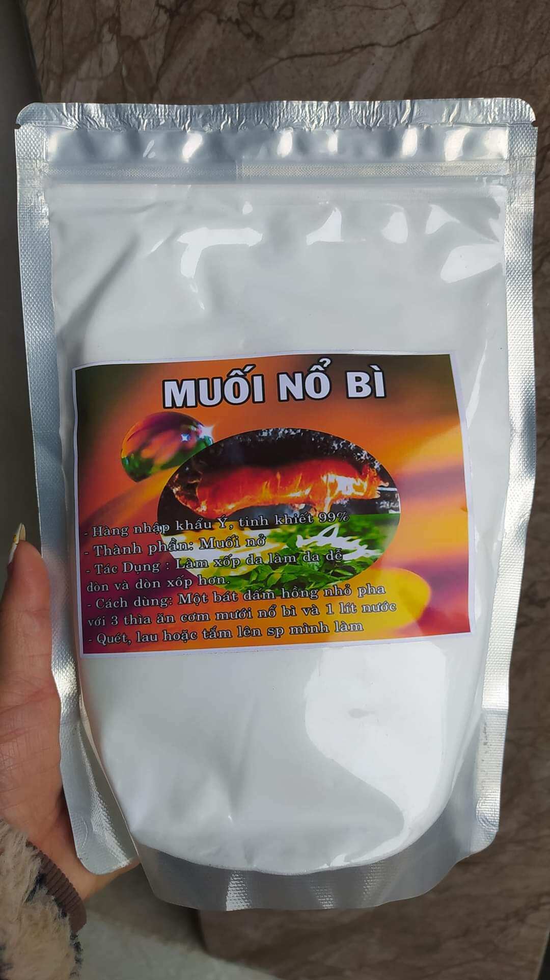 1Kg Muối Nổ Bì Giòn Da