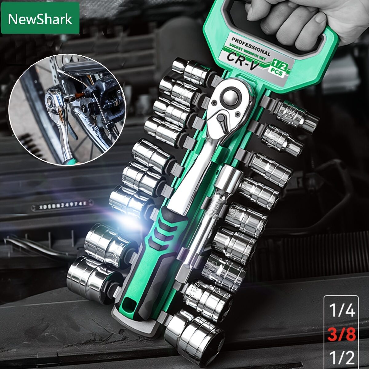 JIALEMEIJIA | Quick-Release 72 Teeth Drive Sockets - Thương hiệu JIALEMEIJIA Giá 376,000 Đồng*Miễn phí vận chuyển