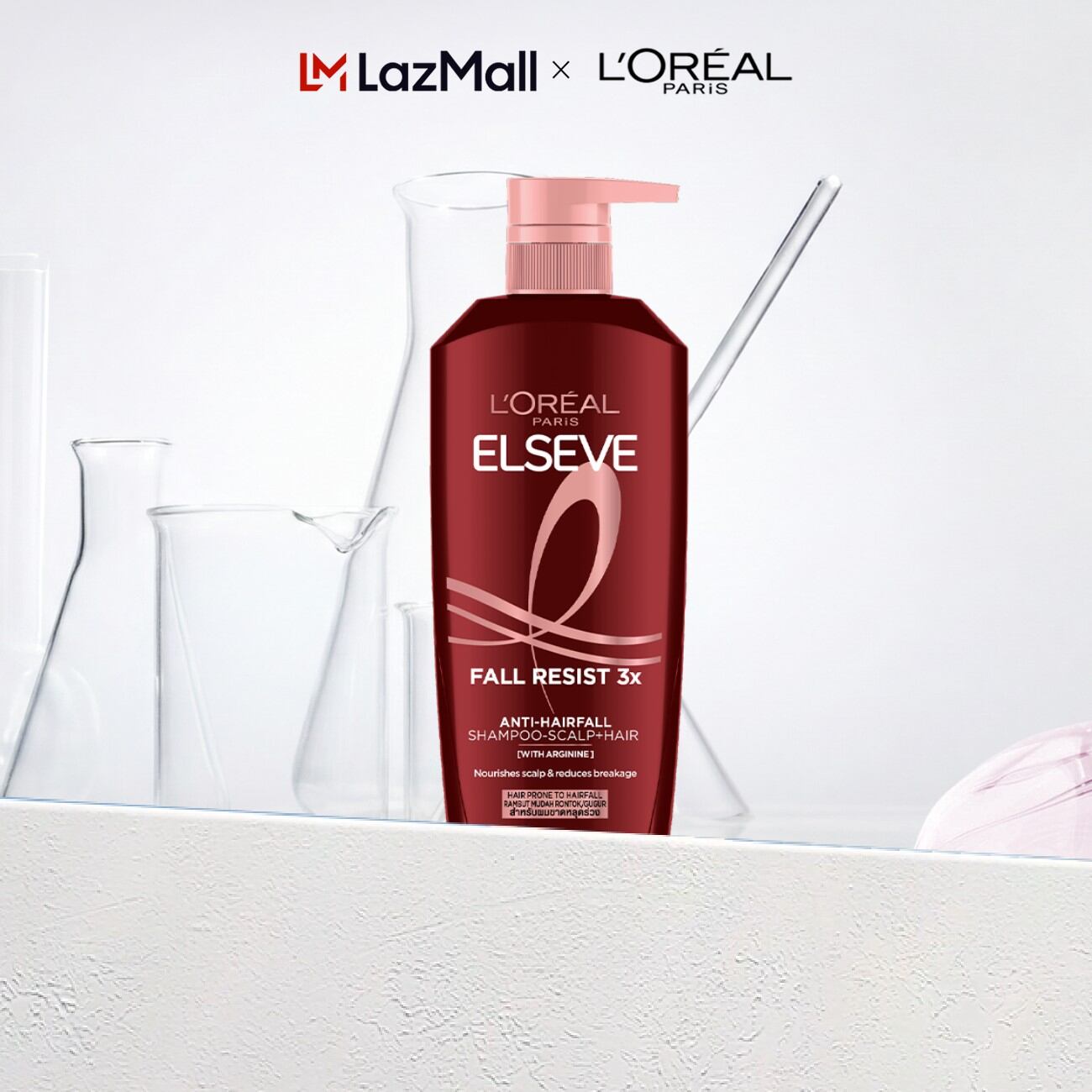 Dầu Gội Ngăn Gãy Rụng Tóc Elseve Fall Resist 3X Anti-Hairfall Shampoo-Scalp + Hair620ml