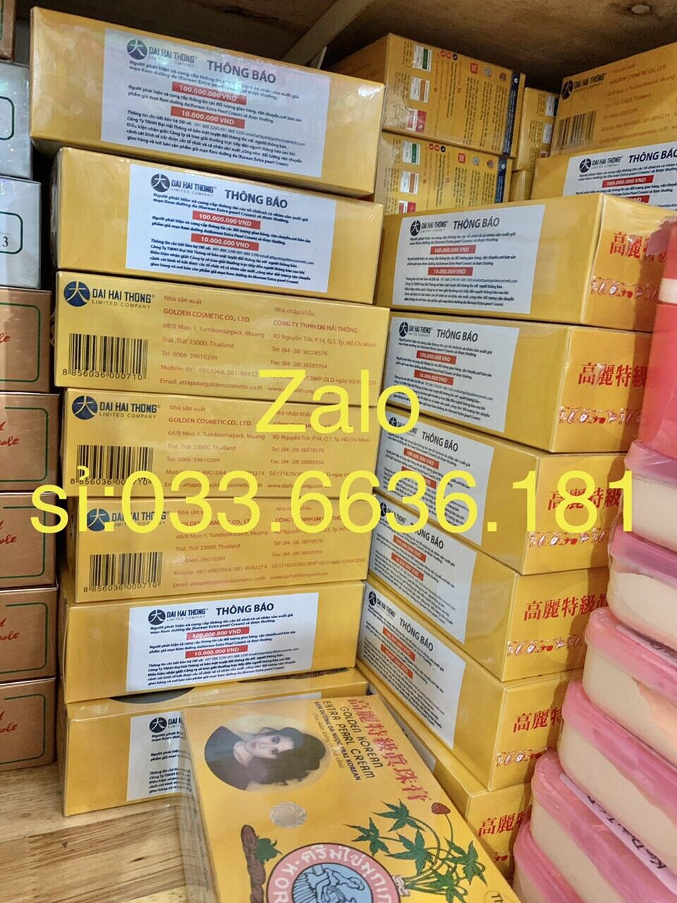 combo 10 hủ kem sâm vàng trắng da (hàng việt)