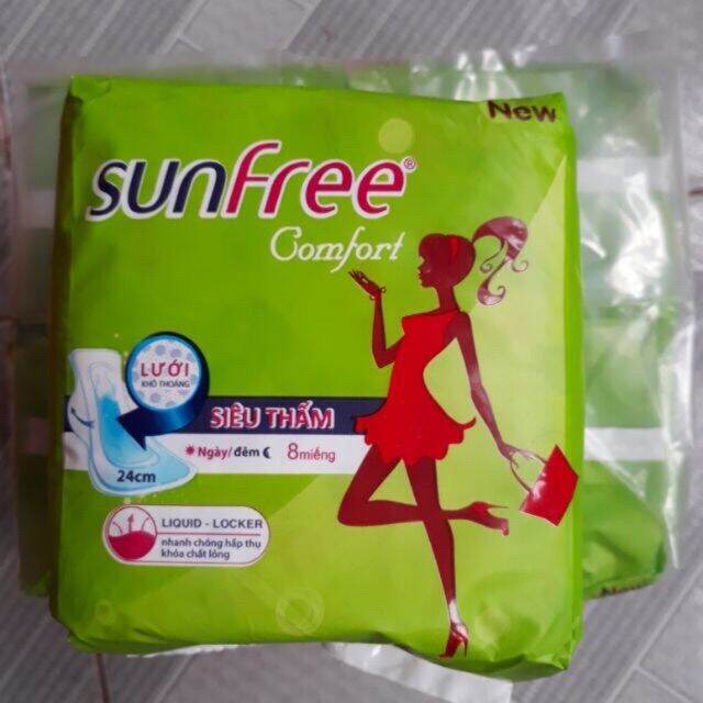 Băng Vệ Sinh Sunfree Gói ( 8 Miếng )