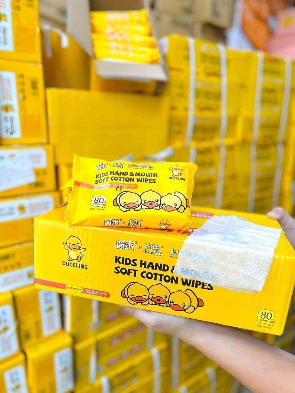 Combo 10 gói khăn ướt vịt vàng