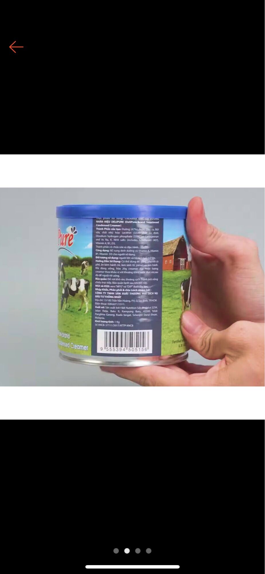 Sữa đặc malaysia delipure 1kg 5 hộp