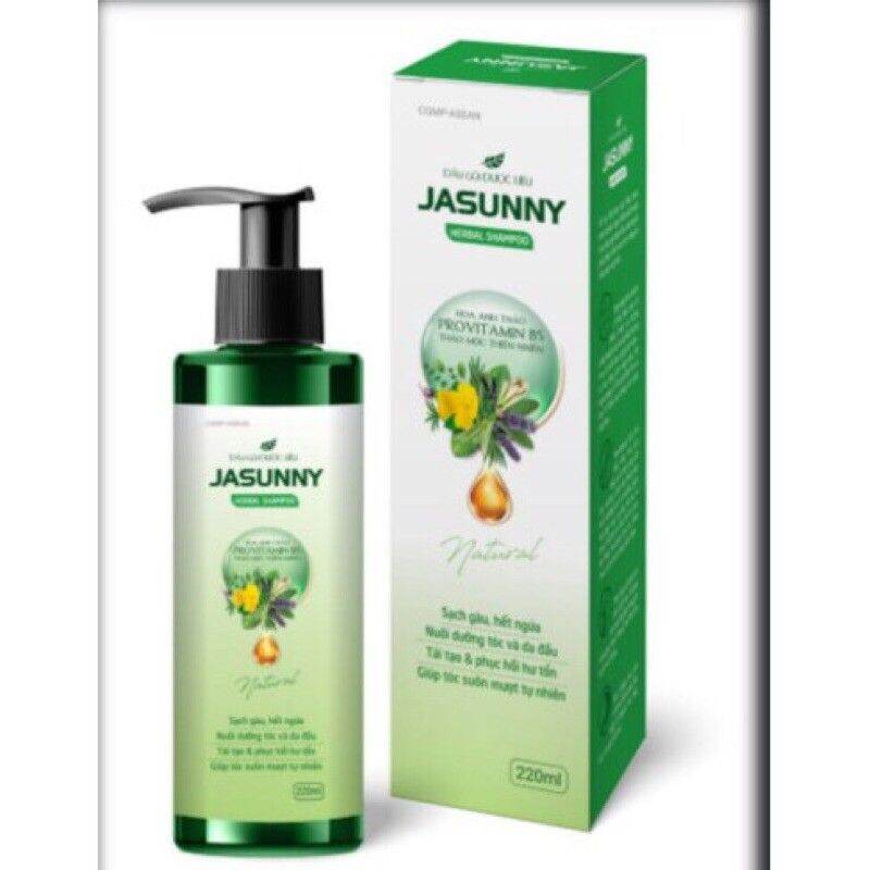 Dầu gội Dược Liệu Jasunny chai 220ml - Giảm ngứa,sạch gầu,phục hồi tóc hư tổn
