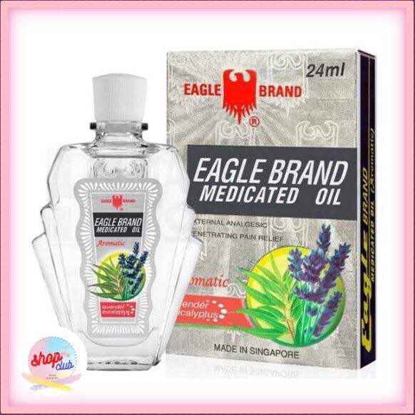 Dầu gió TRẮNG Con Ó của Mỹ-Eagle Brand Medicated Oil Lavender 24ml