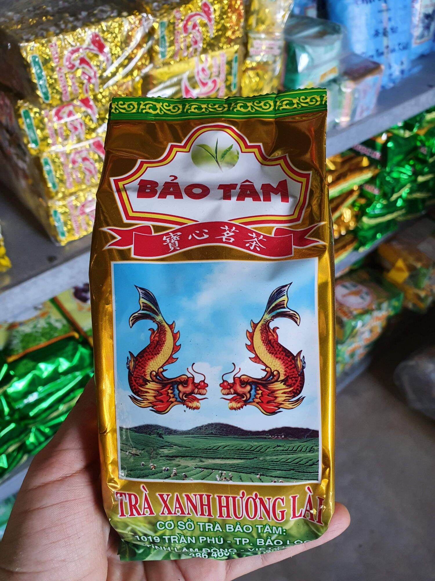 Trà bảo tâm hương lài lốc 6 gói × 70g, hsd: 2025