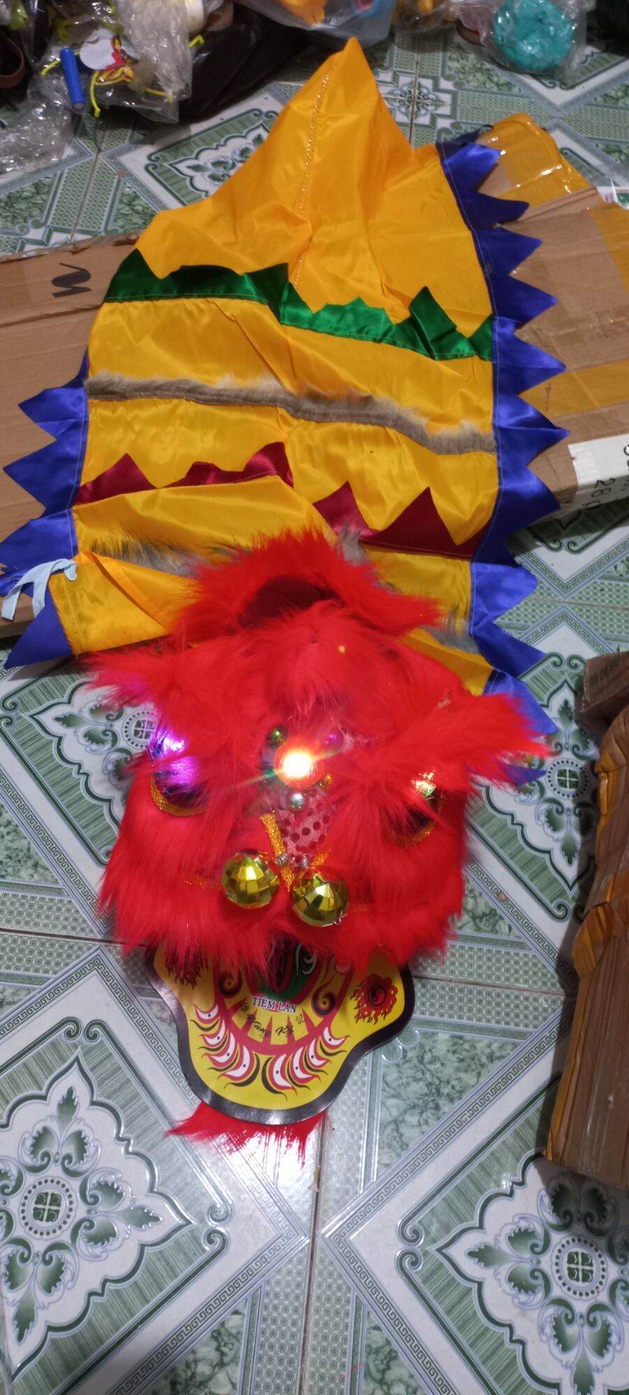 Đầu lân bé 3-7  tuổi