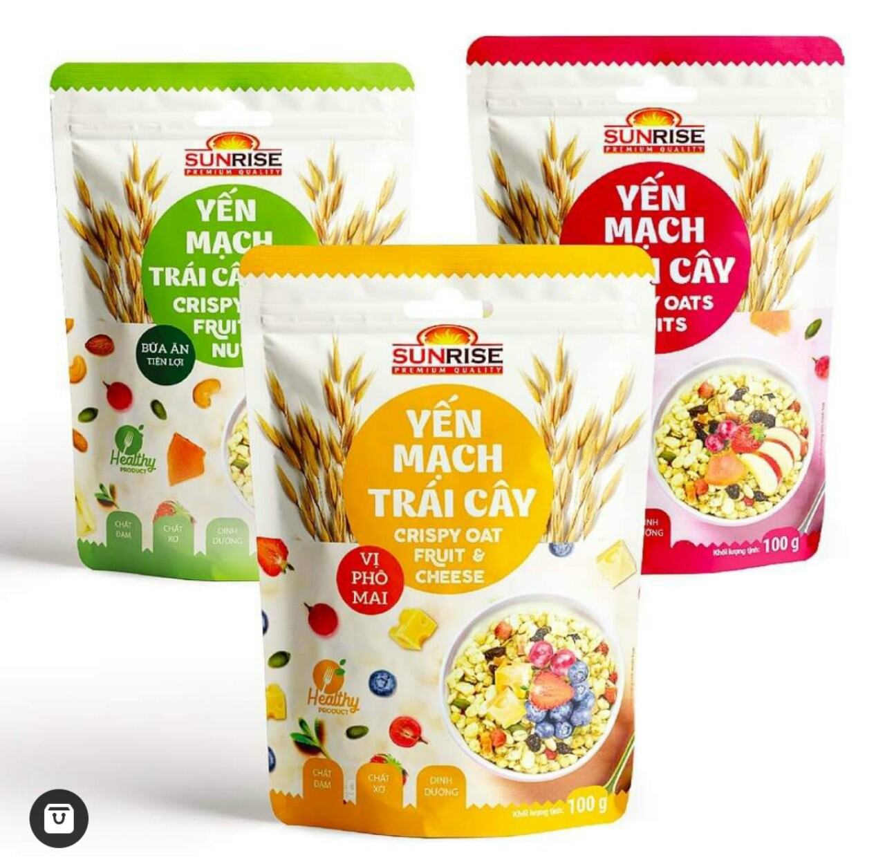 Yến Mạch Trái Cây , YM trái Cây Hạt