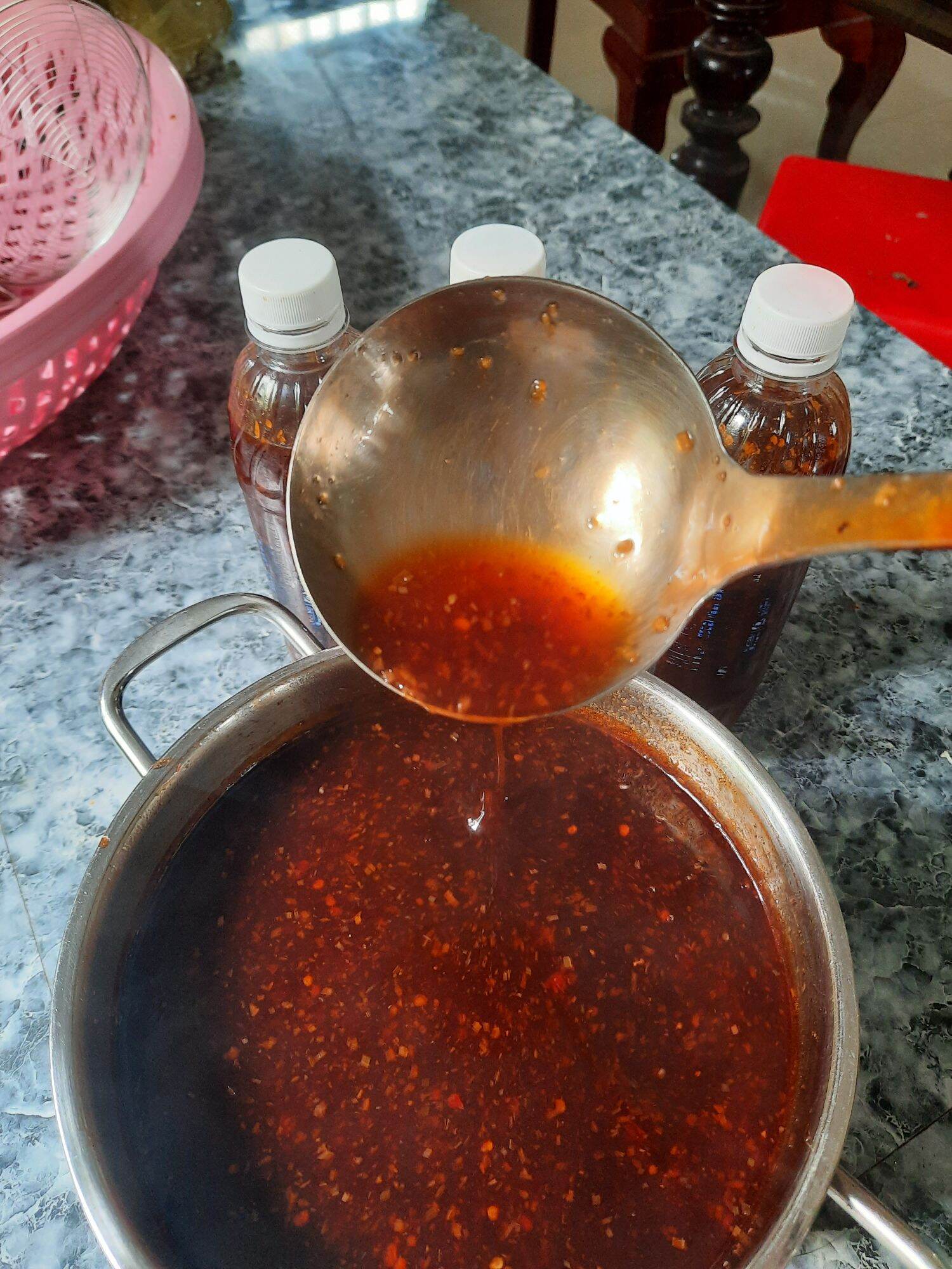 1 chai 500ml nước sốt trộn bánh tráng trộn nhà làm