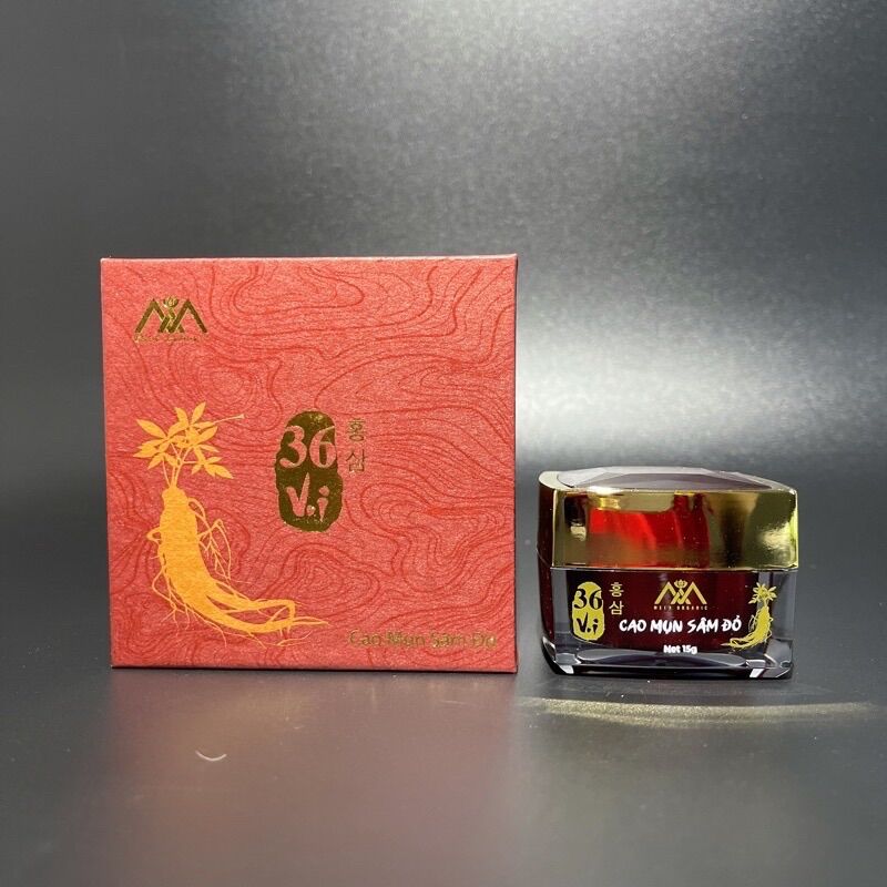 Cao mụn sâm đỏ 36 vị - kem sâm mụn đỏ meea organic