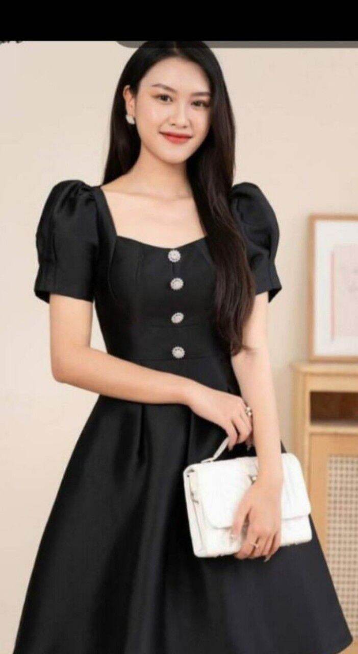 Đầm xòe tiểu thư siêu xinh - d225