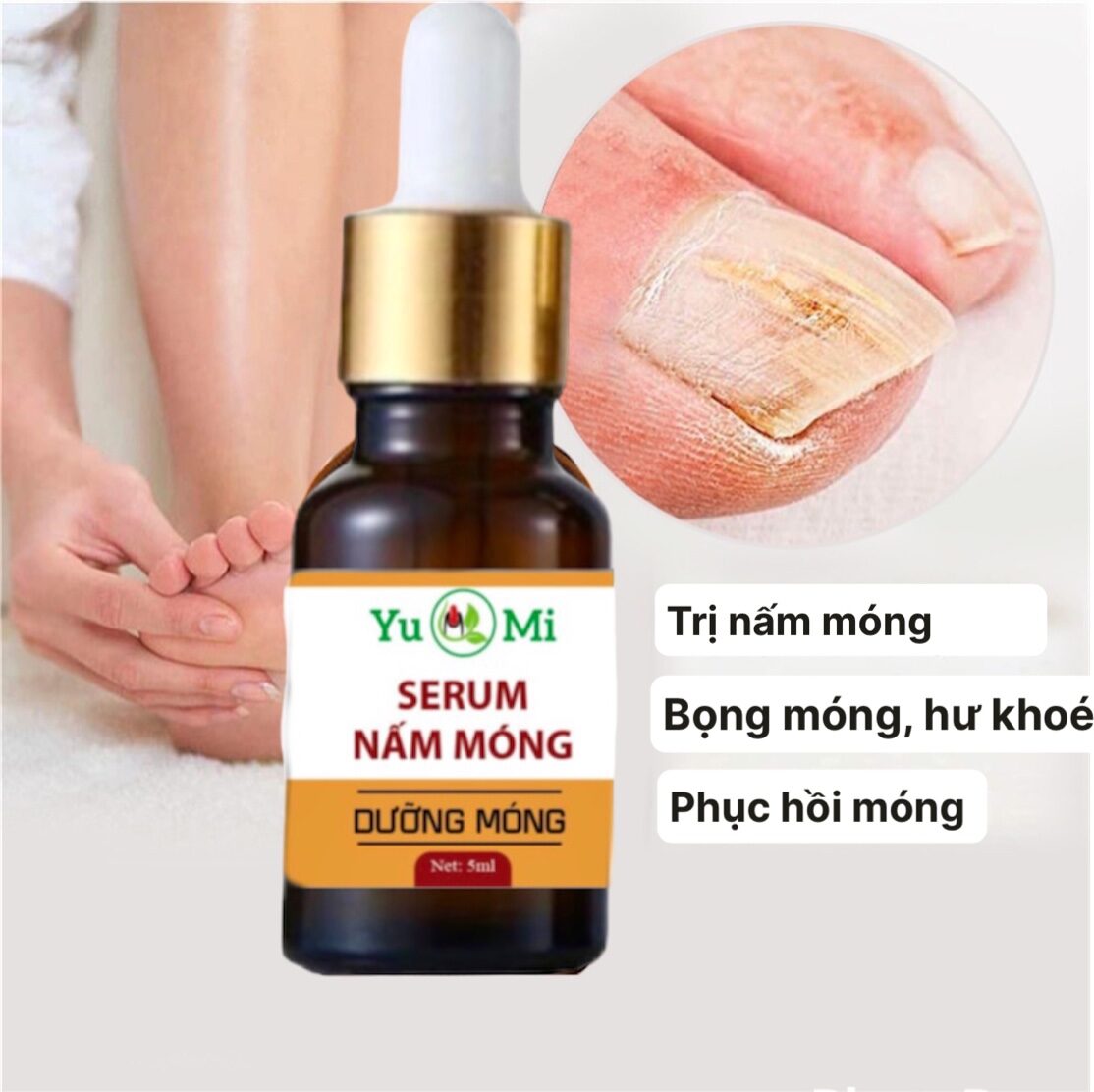 Serum nấm m.óng tinh chất phục hồi nấm m.óng tay chân ,Dưỡng cứng m.óng
