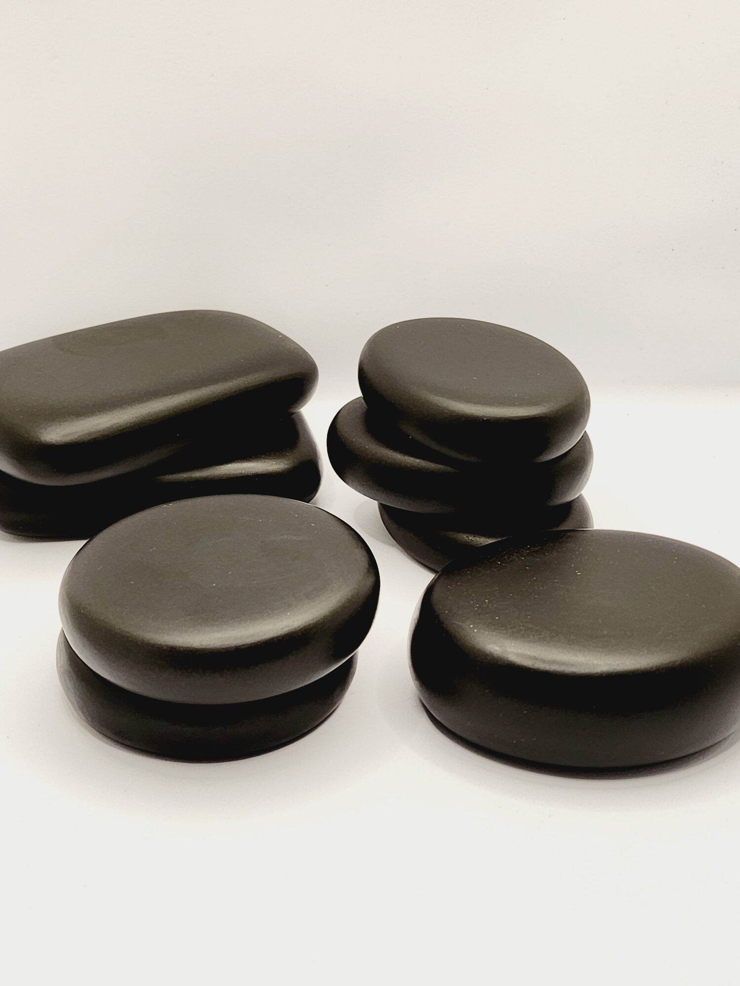 Đá Massage Núi Lửa Tròn 8x8x2cm, Oval 8x6x2 cm, Hìn Chữ nhật