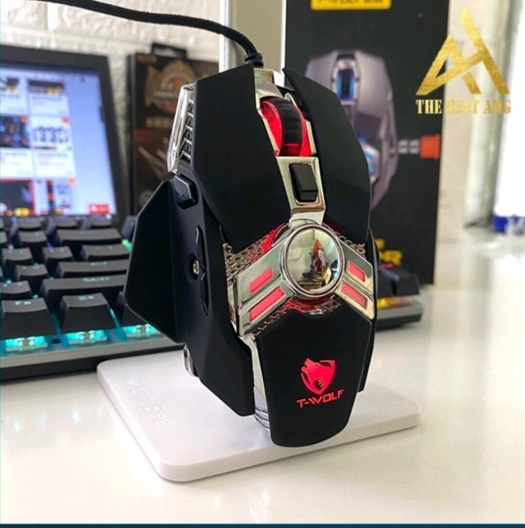 Chuột có dây gaming t-wolf v10 gaming mouse,hàng chính hãng ,bh 12 tháng