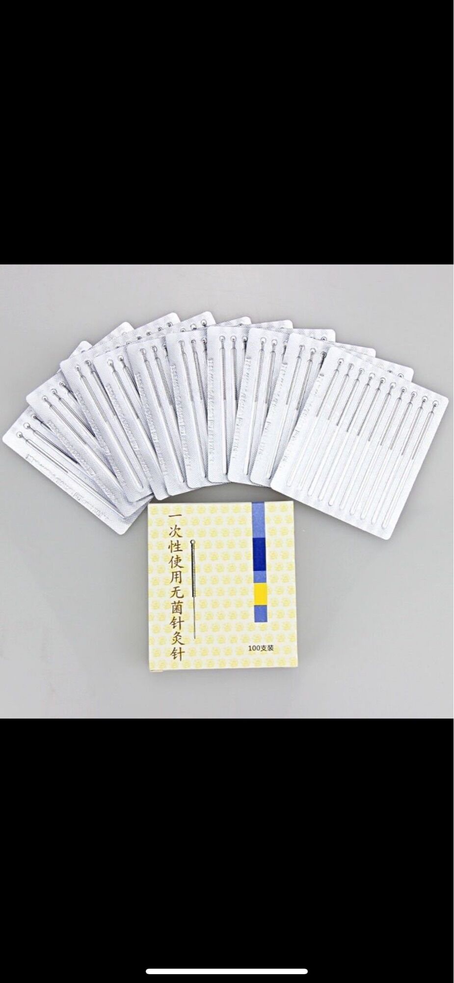 Hộp 100 kim đốt bé kim châm cứu đốt nốt ruồi tàn nhang