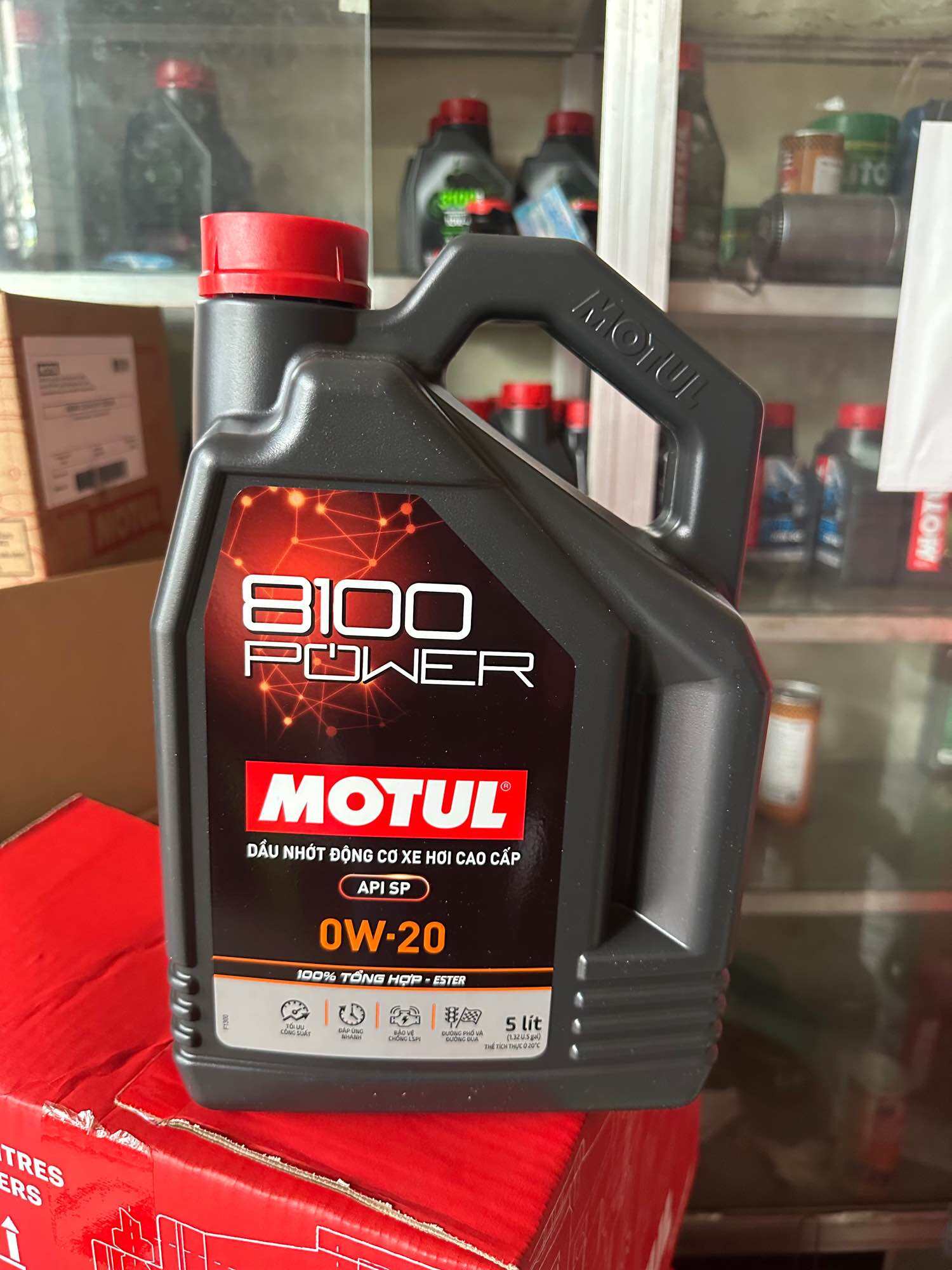 Motul 8100 Power SP 0W20 5 Lít Ester