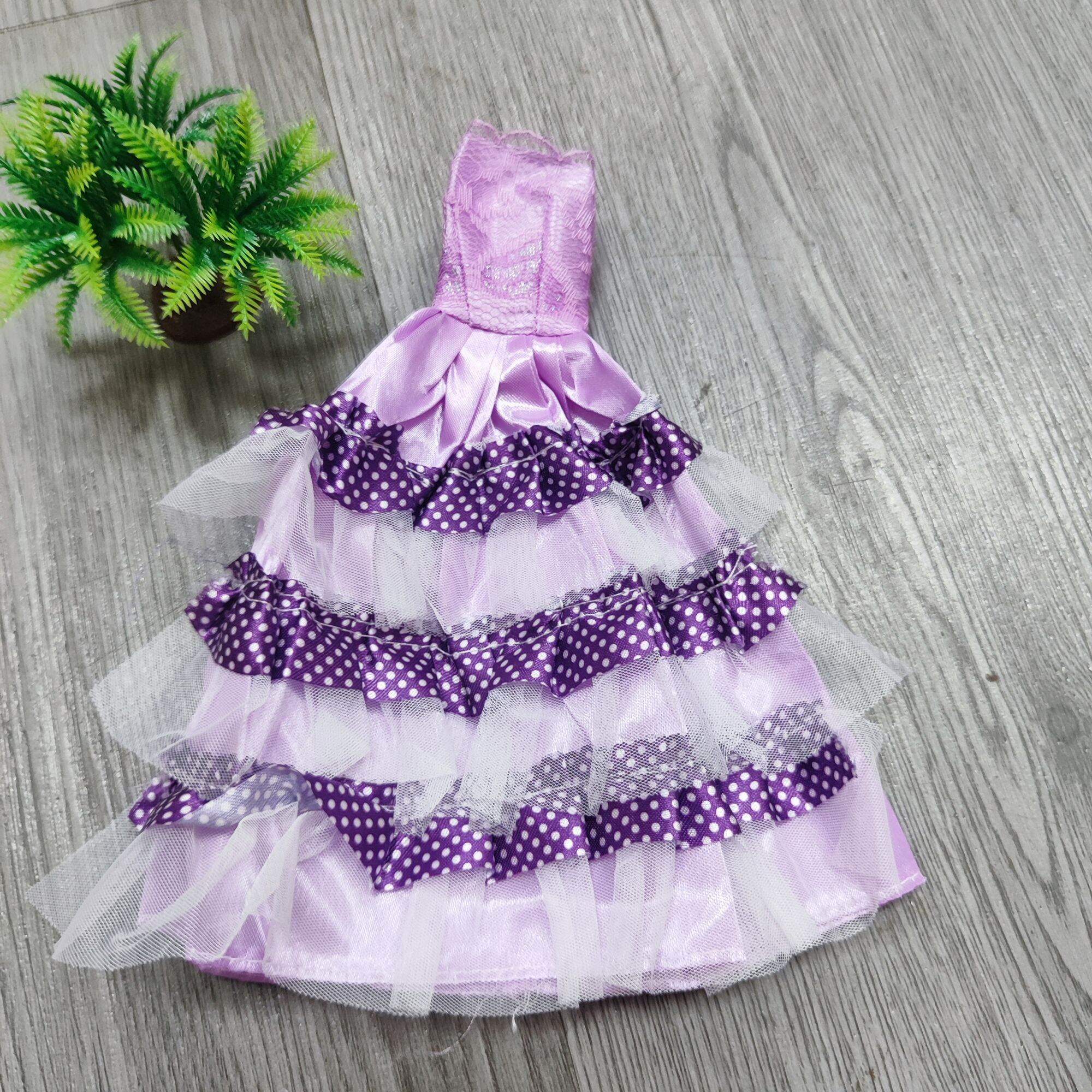 Các mẫu váy dạ hội cúp ngực cho búp bê 30cm