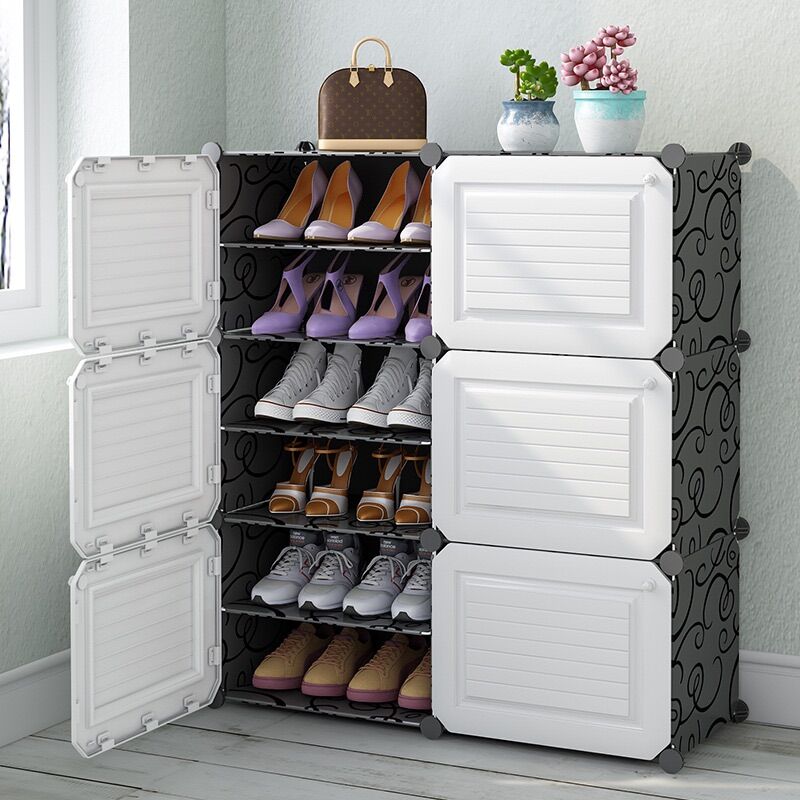 {FREESHIP+ quà} Tủ Giày, Kệ Để Giày Dép Kiểu Mới 12 Ô (Chia Ô) Để Đồ Tiện Dụng